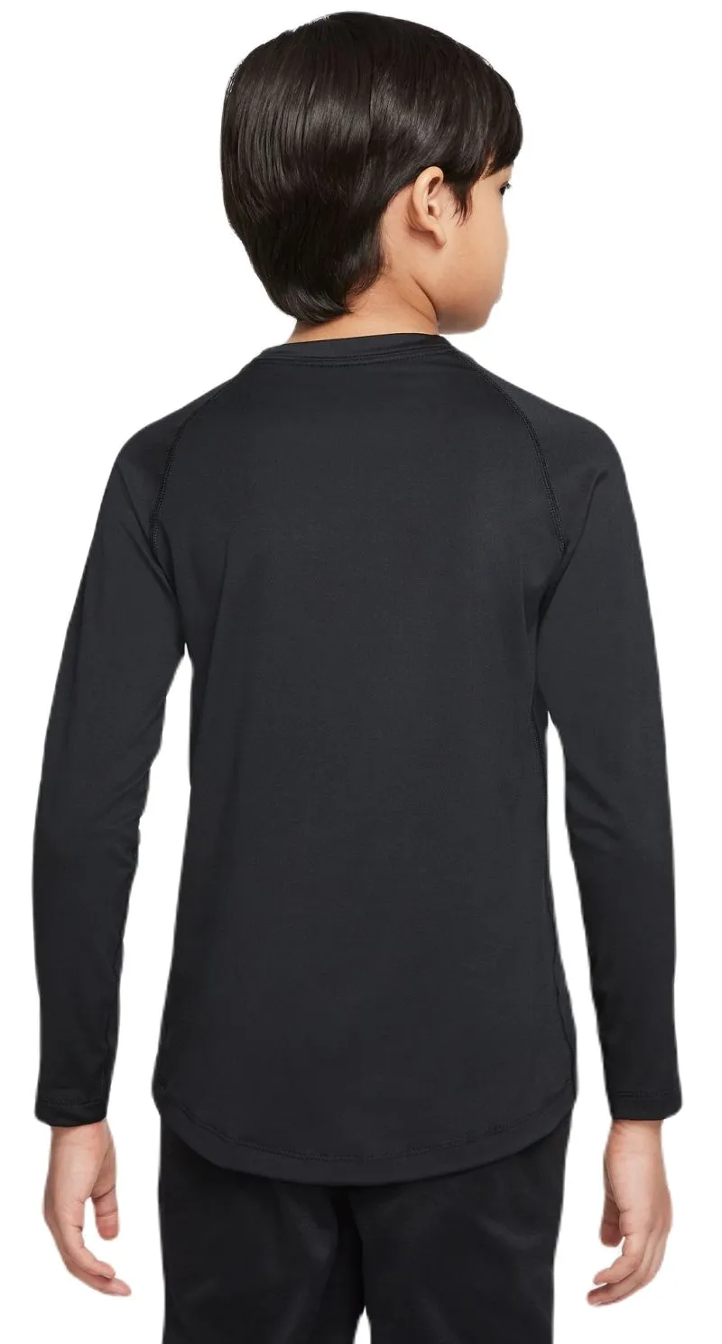Nike Boys Pro Dri-FIT Long Sleeve Top - black