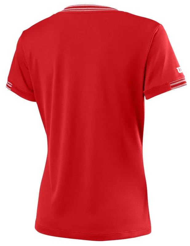 Wilson Team V-Neck - wilson red