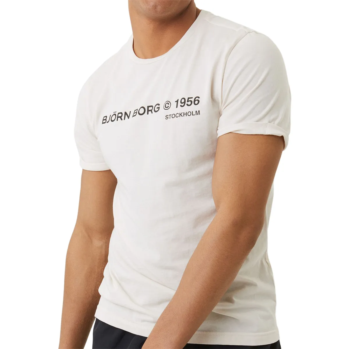 Björn Borg Stockholm Training T-shirt M - whitecap gray Björn Borg Stockholm Training T-shirt M - whitecap gray