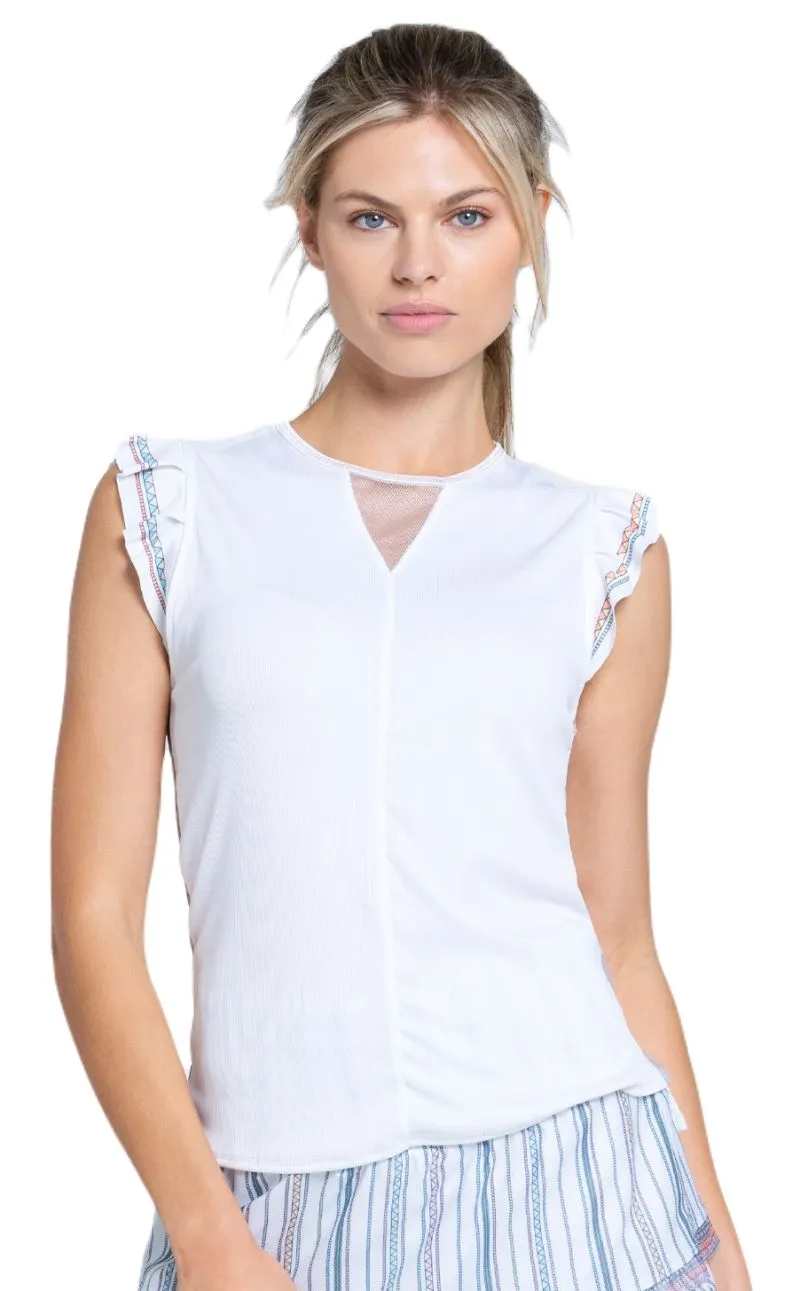 Lucky in Love Lucky Club Premier Ruffle Tank