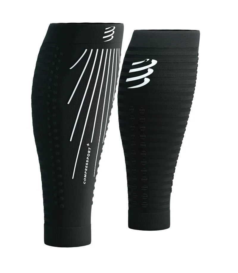 Compressport R2 Aero Calf Sleeves - black/white