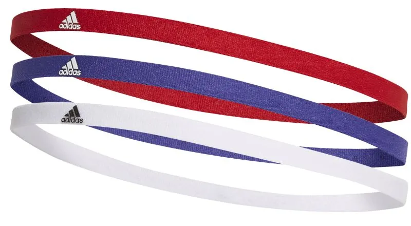 Adidas Hairband 3P - semi night flash/white/scarlet