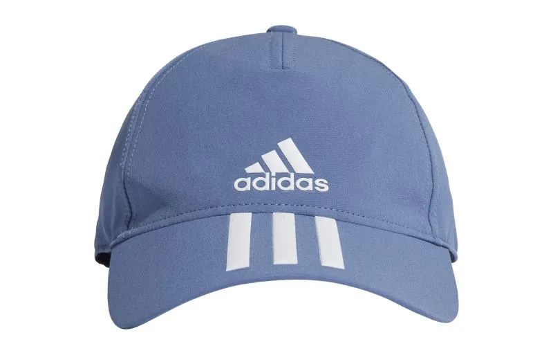 Adidas Aeroready 3-Stripes Baseball Hat - crew blue/white/white