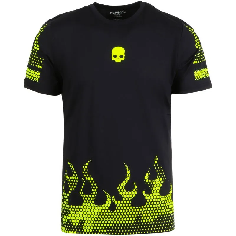Hydrogen Tech Hot Tee Man - black/yellow fluo