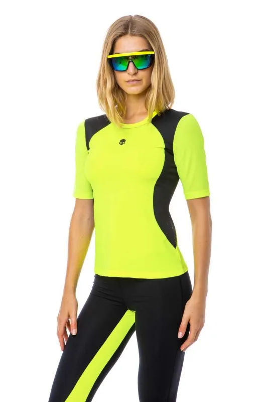 Hydrogen Second Skin Tee Woman - fluo yellow