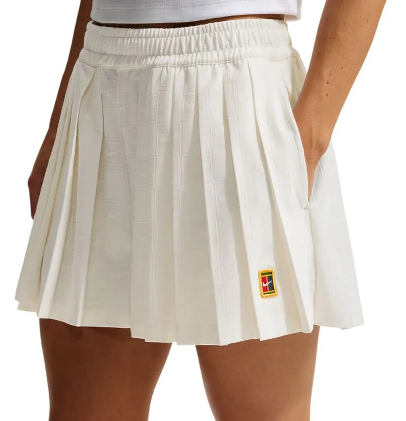 Nike Court Collection Dri-Fit High-Waisted Tennis - white 
