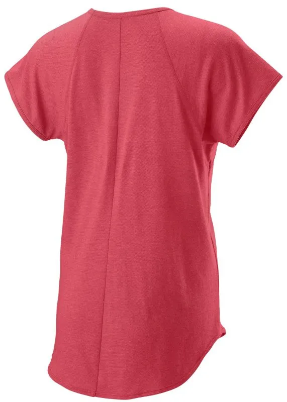 Wilson Training V-neck Tee - holly berry
