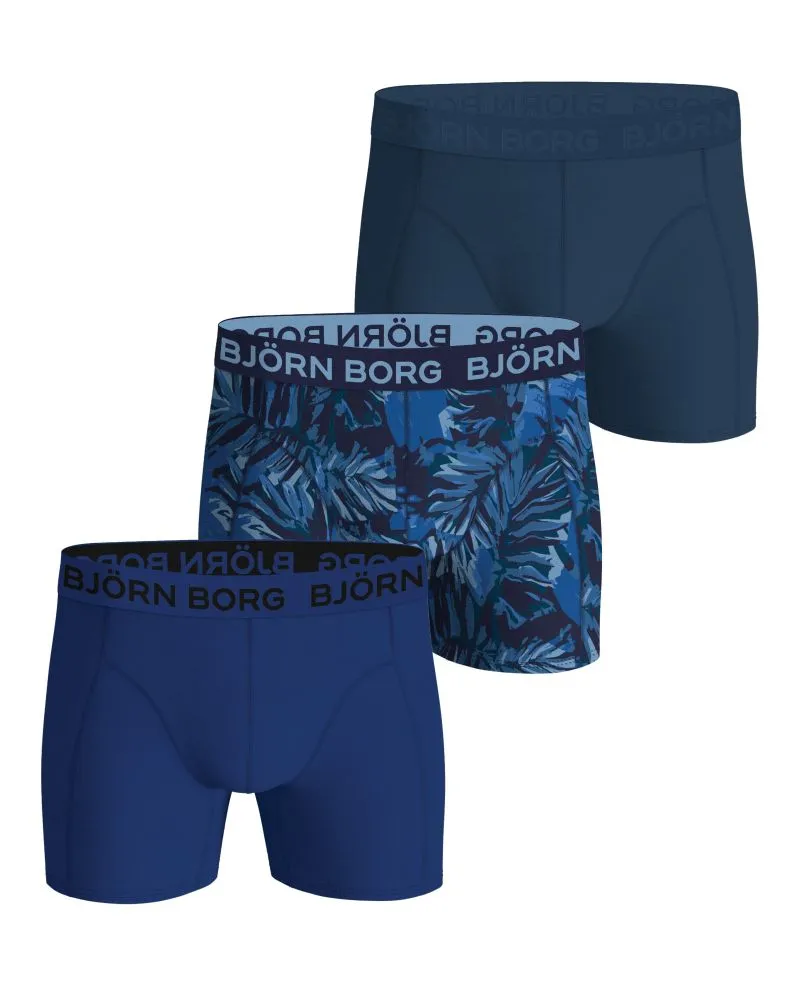 Björn Borg Cotton Stretch 3P - blue/print