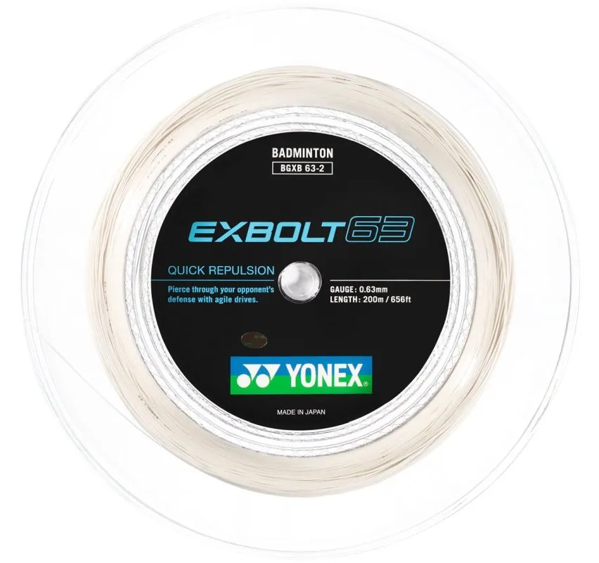 Yonex Exbolt 63 (200 m) - white Yonex Exbolt 63 (200 m) - white