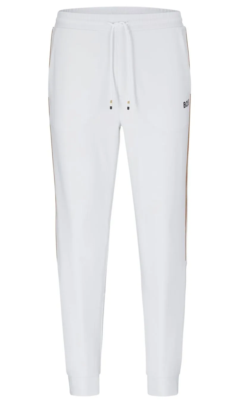 BOSS x Matteo Berrettini Tracksuit Bottoms with Stripes and Logo