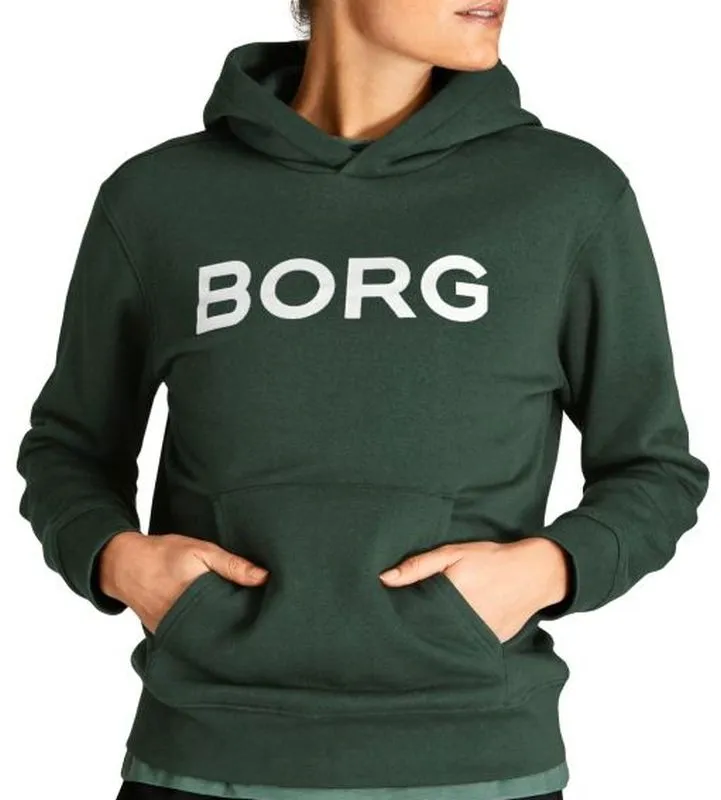 Björn Borg Hood W BB Logo - duck green
