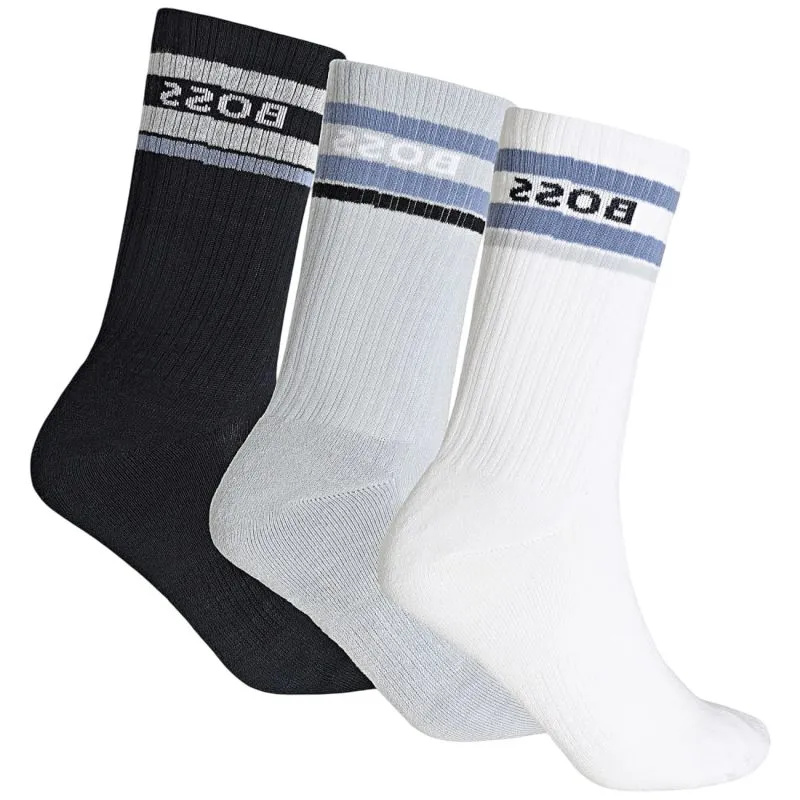 Socks BOSS QS Rib Stripe 3P - open miscellaneous - Multicolor