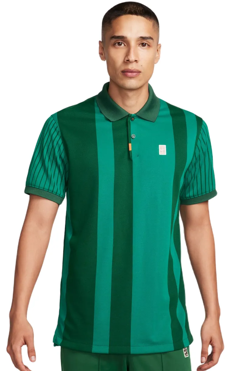 Nike Polo Dri-Fit Heritage Print - malachite