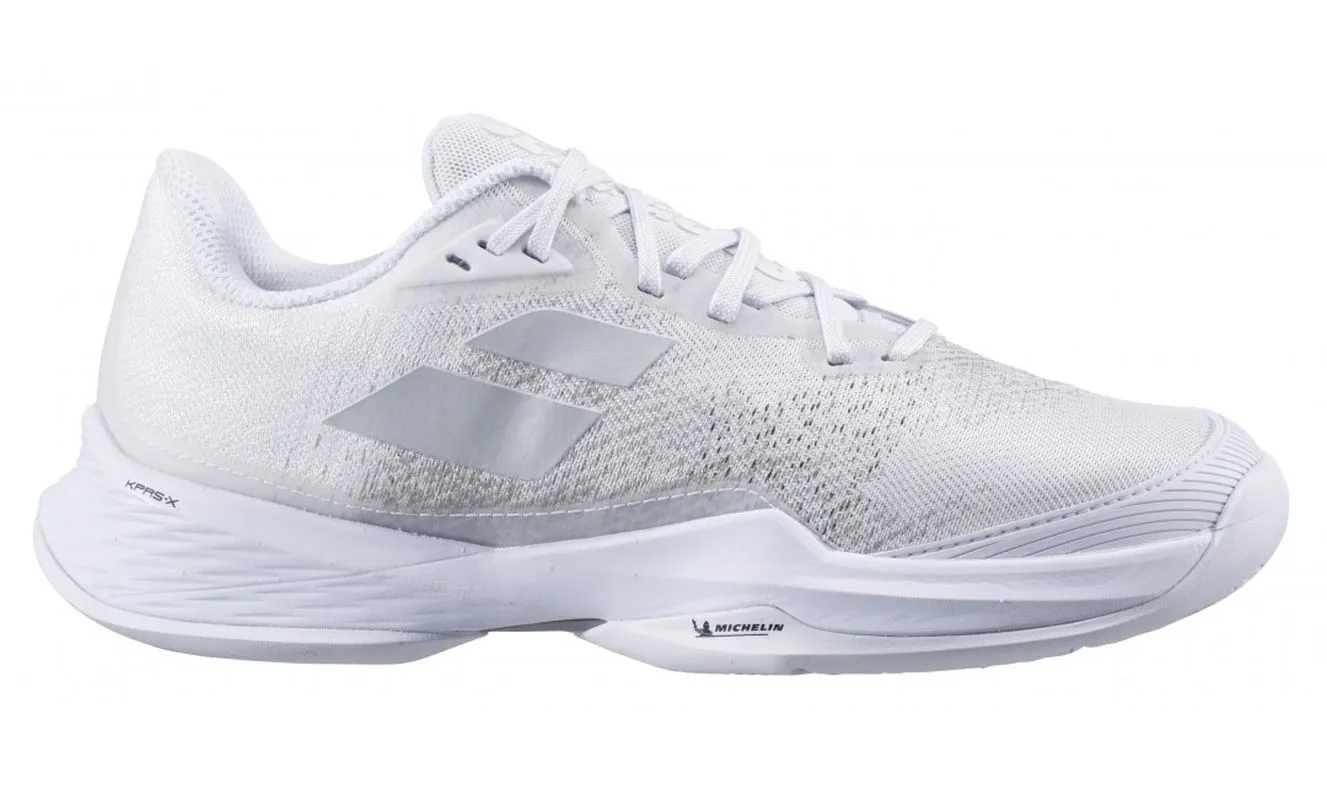 babolat-jet-mach-3-ac-w-white-silver Babolat Jet Mach 3 All Court Women - white/silver
