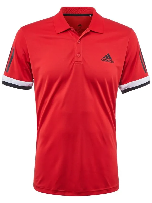 Adidas Club 3-Stripes Polo - scarlet Adidas Club 3-Stripes Polo - scarlet