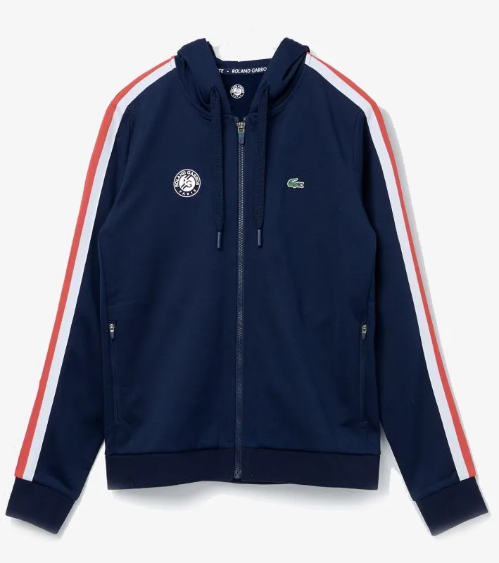 Lacoste Hooded Jacket Roland Garros W - navy blue/white