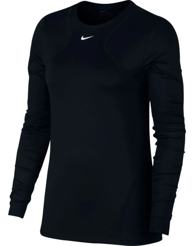 nike-pro-top-ls-all-over-mesh-black-white-1 Nike Pro Top LS All Over Mesh - black/white