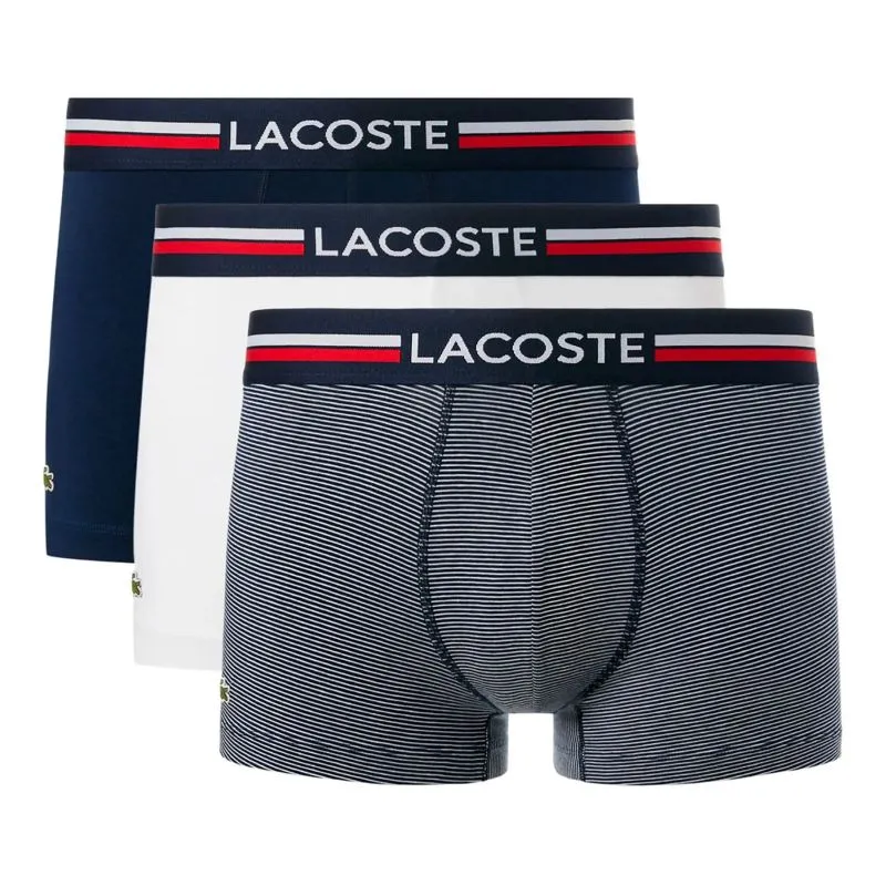 Lacoste Stretch Cotton Trunks 3P