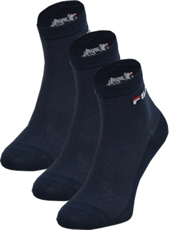 Fila Quarter Mercerized Cotton 3P - navy Fila Quarter Mercerized Cotton 3P - navy