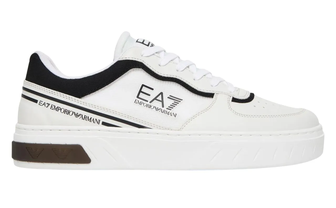EA7 Unisex Woven Sneaker - white/black EA7 Unisex Woven Sneaker - white/black