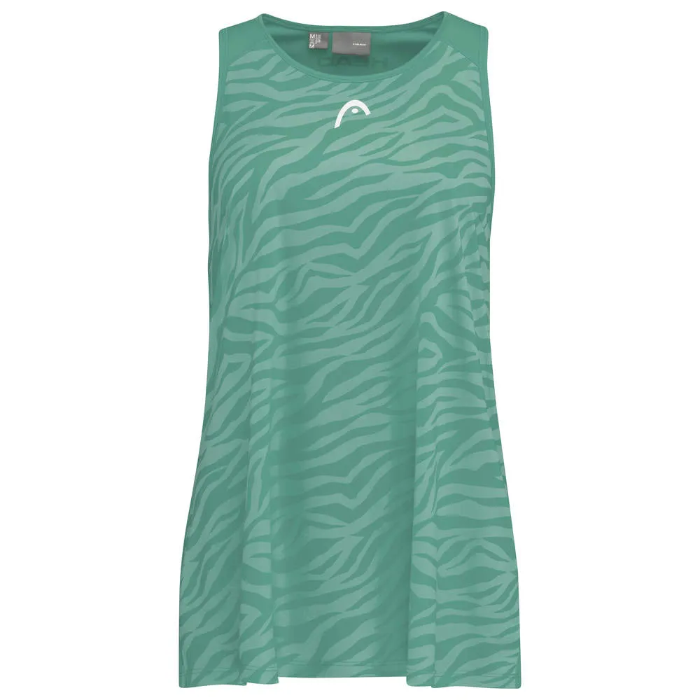 Women's top Head Agility Tank Top W - nile green/print vision - Green
