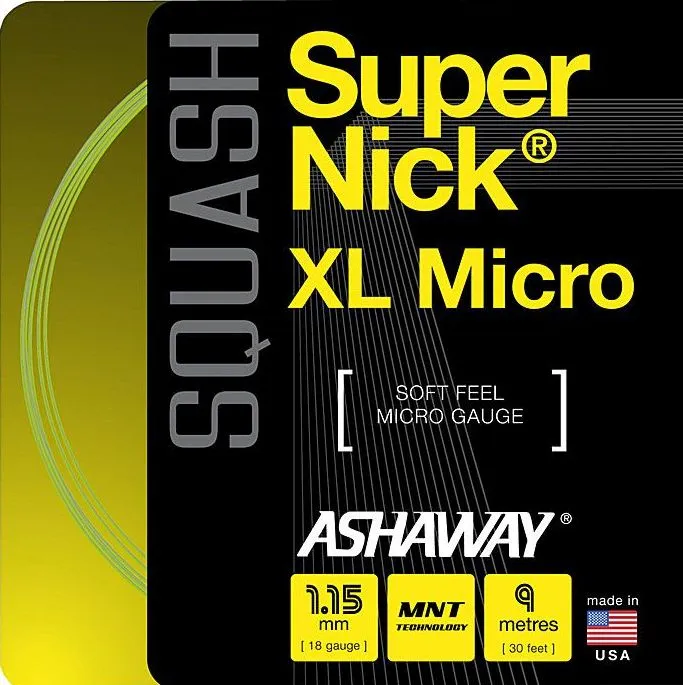 Ashaway SuperNick XL Micro (9 m) - yellow