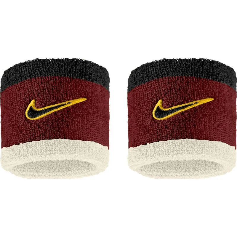 Nike Swoosh Classic Wristband 2P - cream/burgundy/black Nike Swoosh Classic Wristband 2P - cream/burgundy/black