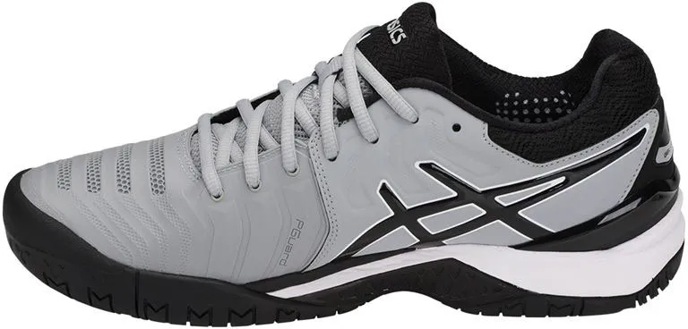 Asics Gel-Resolution 7 - mid grey/black/white
