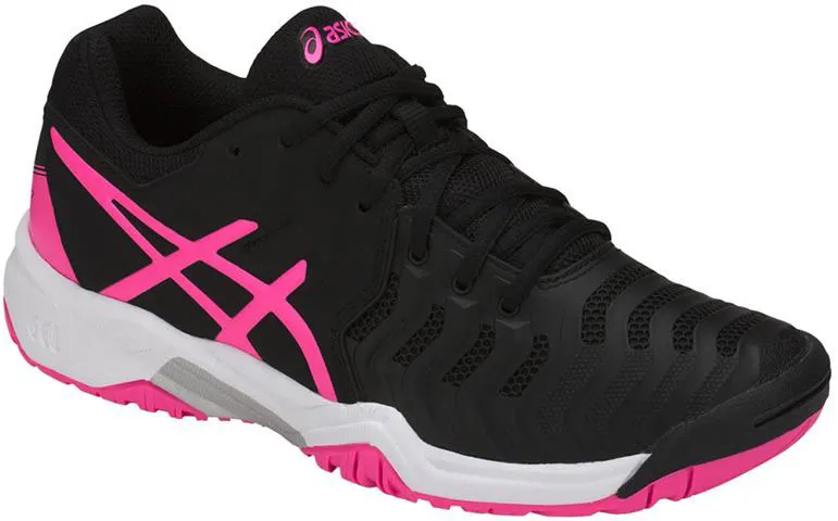 Asics Gel-Resolution 7 GS - black/hot pink/silver