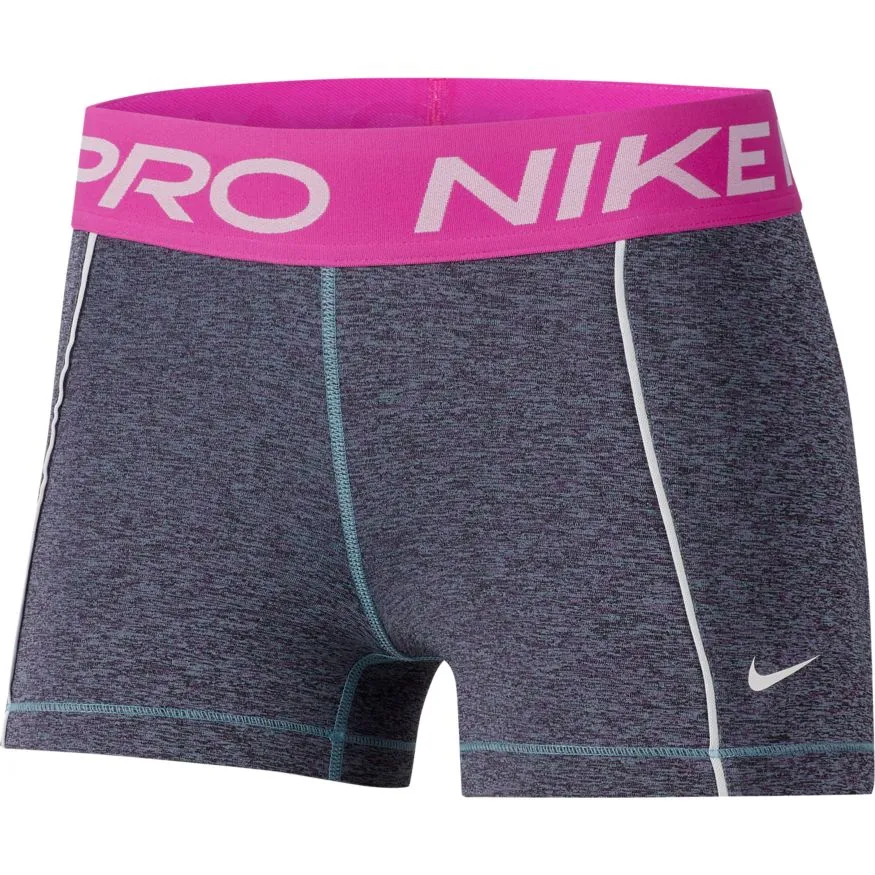 Nike Pro Short 3in Space Dye - cerulean/fire pink/black/white Nike Pro Short 3in Space Dye - cerulean/fire pink/black/white