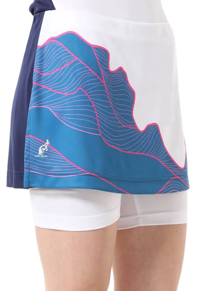 Australian Ace Skirt With Print In Front - blue cosmo