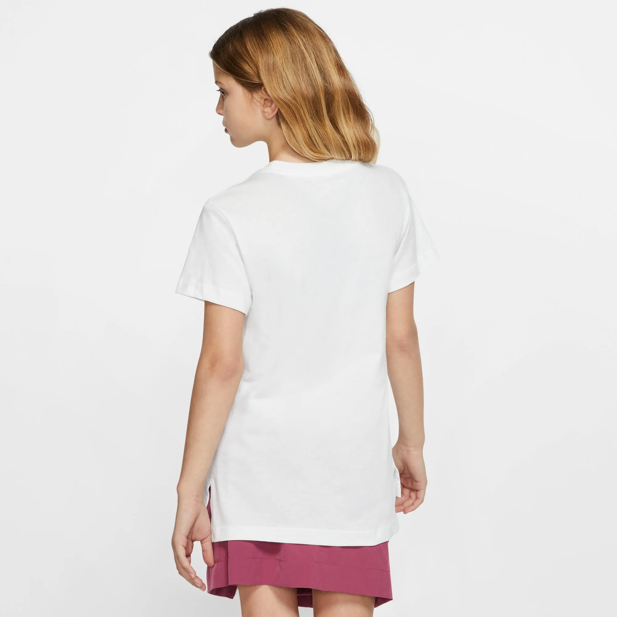 Nike G NSW Tee DPTL Basic Futura - white/magic flamingo