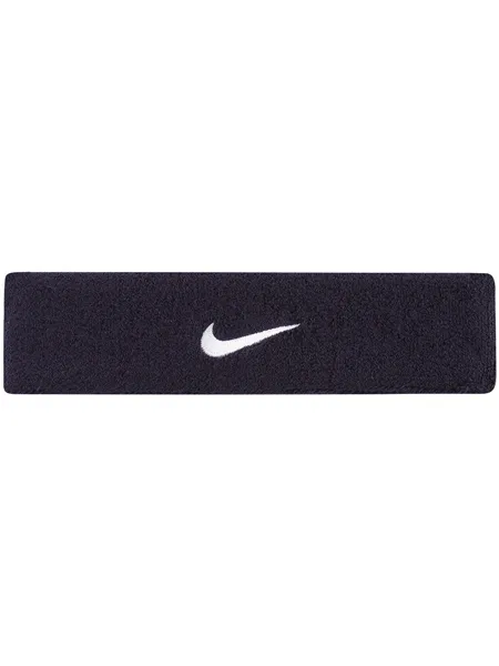 Nike Swoosh Headband - obsidian/white