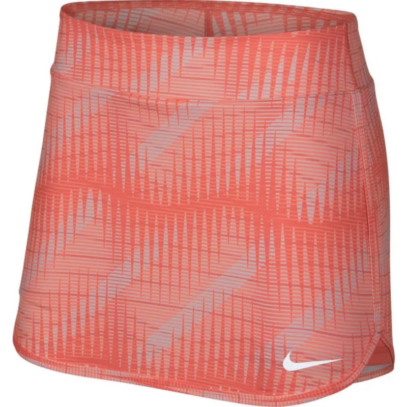 Nike Court Pure Print Skirt - light wild mango