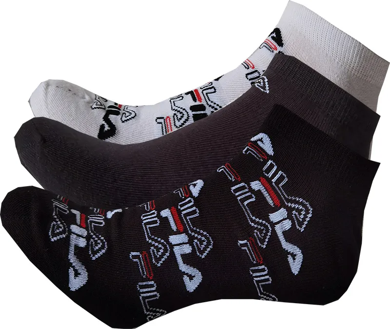 Fila Calza Invisible Socks 3P - black/white Fila Calza Invisible Socks 3P - black/white