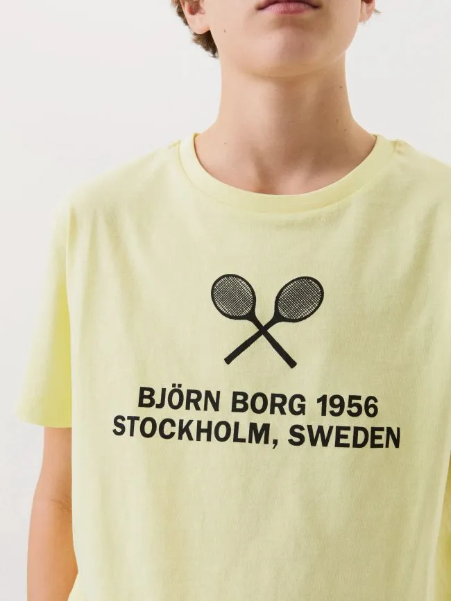 Björn Borg Tee Sport G - yellow pear