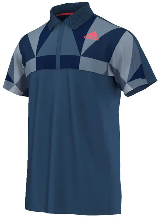 Adidas Pro Polo - tech steel/flash red