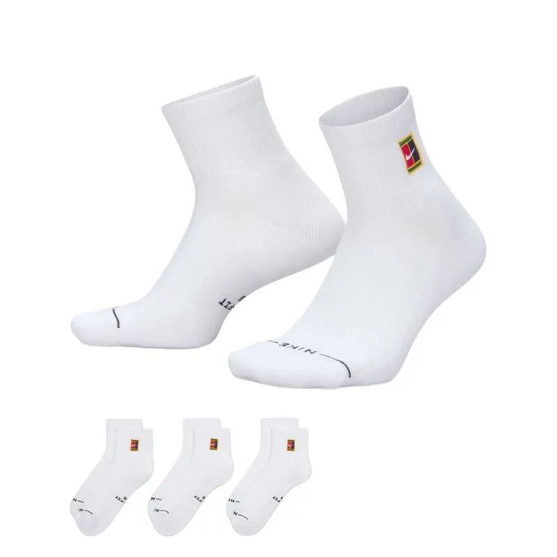 Socks Nike Everyday Elevated Ankle 3P - white - White
