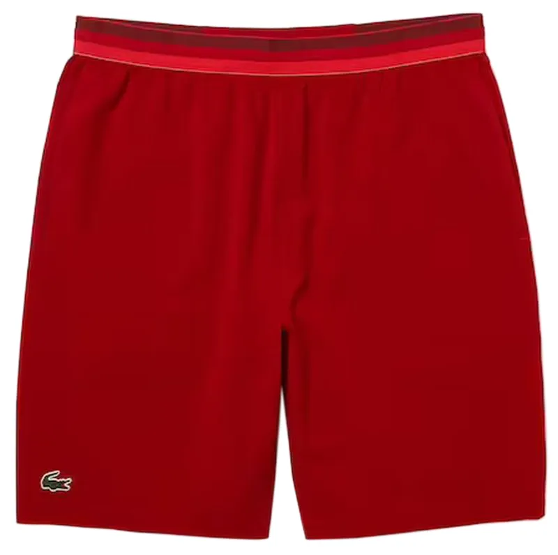 Lacoste Men's Sport Novak Djokovic Lightweight Stretch Shorts - red Lacoste Men's Sport Novak Djokovic Lightweight Stretch Shorts - red