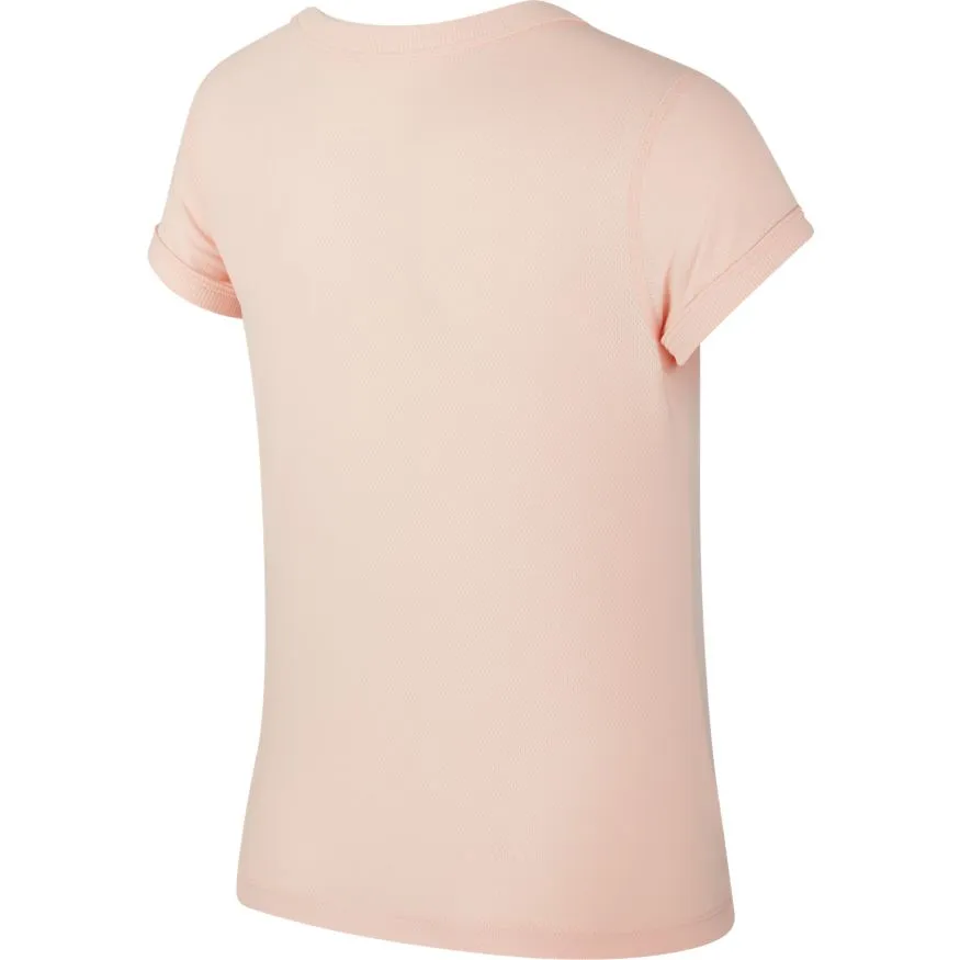 Nike Court G Dry Top SS - washed coral/white