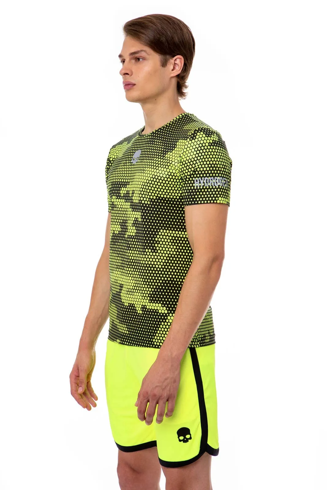 hydrogen-tech-camo-tee-man-camo-fluo-yellow-black-2 Hydrogen Tech Camo Tee Man - camo fluo yellow/black