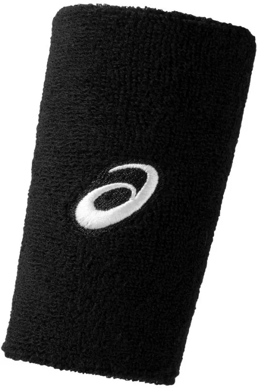Asics Terry Double Wide Wristband - black