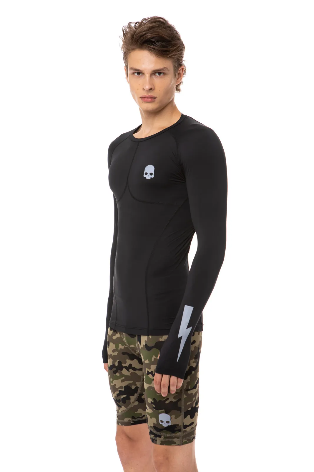Hydrogen Flash Second Skin Tee LS Man - black