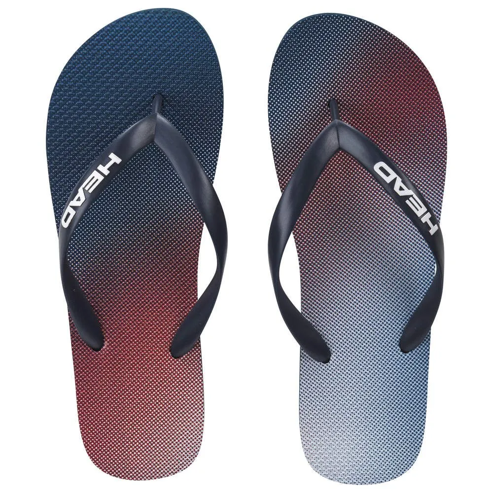 Head Beach Slippers - print vision/dark blue