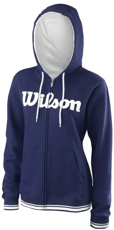 Wilson W Team Script FZ Hoody - blue depths/white