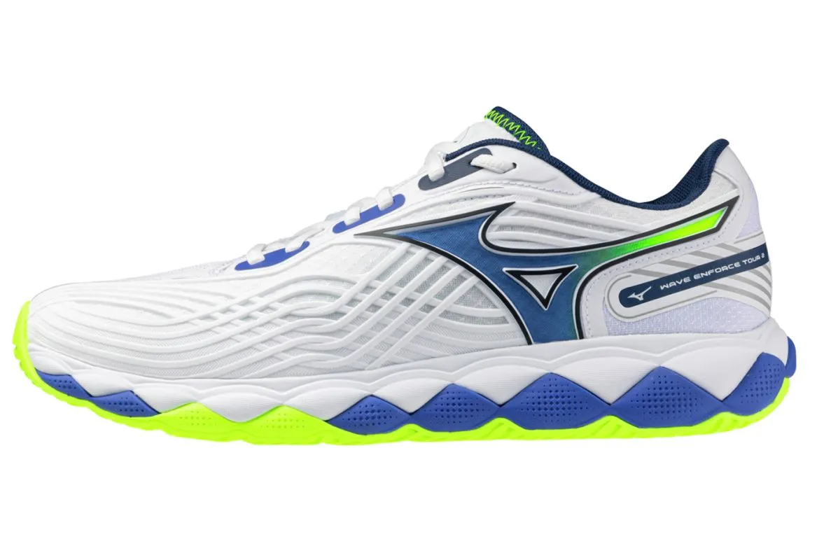 Mizuno Wave Enforce Tour 2 AC - white/dazzling blue/light yellow Mizuno Wave Enforce Tour 2 AC - white/dazzling blue/light yellow