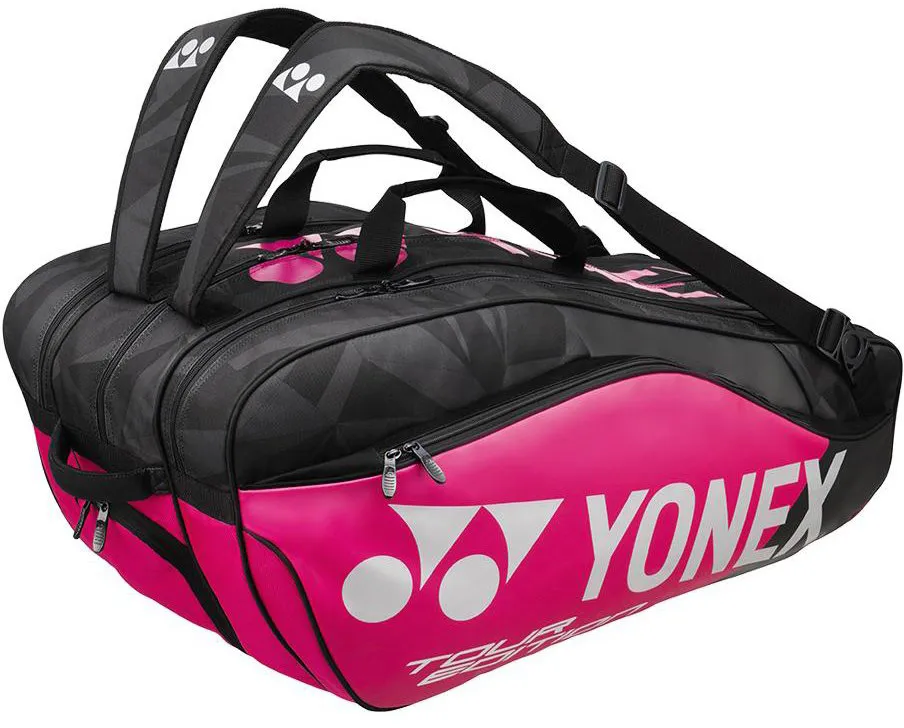 yonex-pro-racquet-bag-9-pack-black-pink-silver-1 Yonex Pro Racquet Bag 9 Pack - black/pink/silver