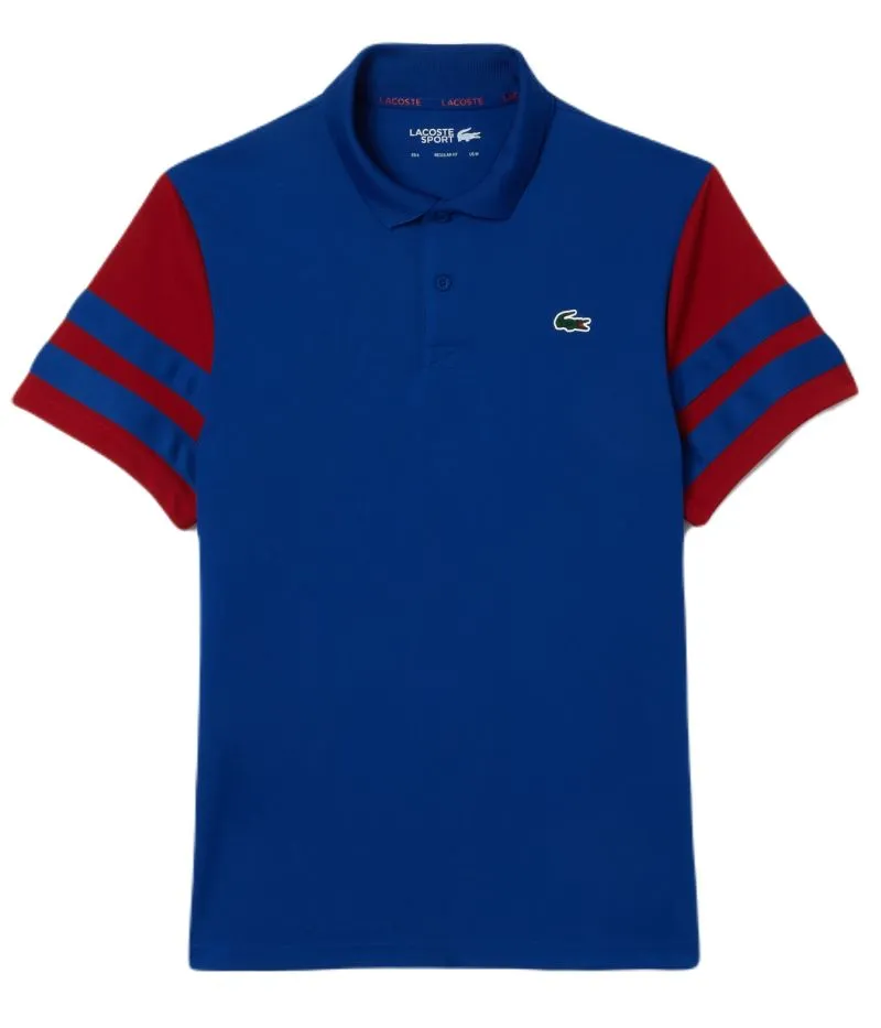 Lacoste Ultra-Dry Colourblock Tennis - navy blue/bordeaux Lacoste Ultra-Dry Colourblock Tennis - navy blue/bordeaux