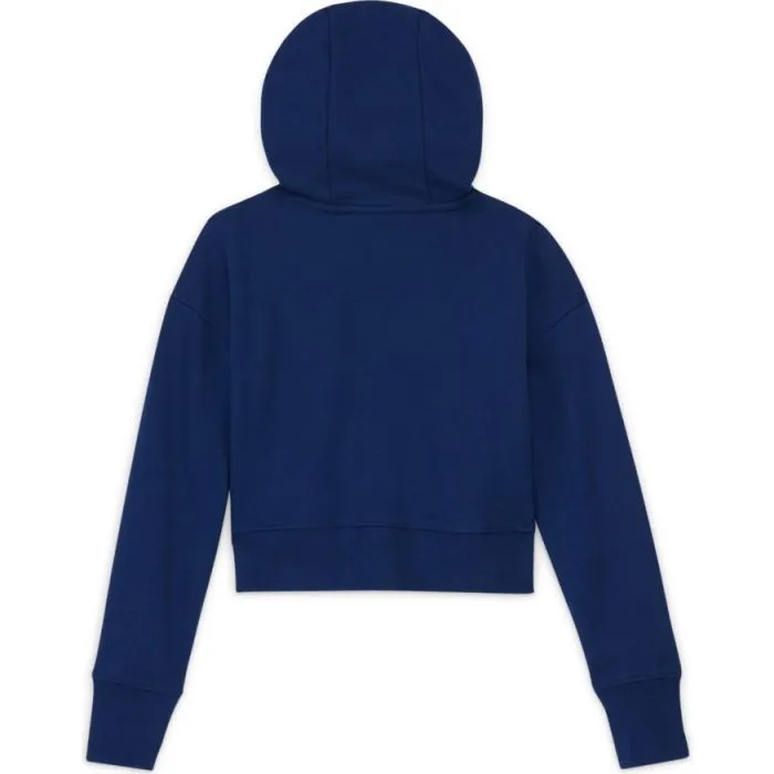 Nike Sportswear FT Crop Hoodie G - blue void/arctic punch/white