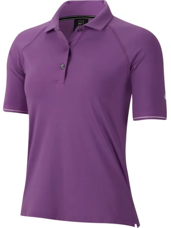 Nike Court Essential Polo W - purple nebula/white